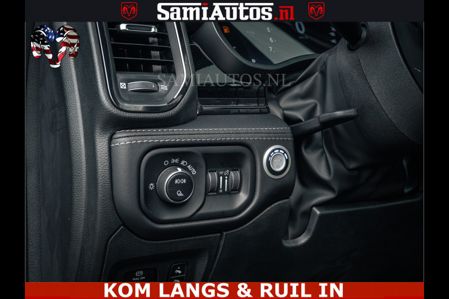 Dodge Ram LIMITED NIGHT H.O 540HP 706Nm | Massage + Full Option | De Meest Luxe en Volle Pick-Up in zijn Klasse | Comfortabele Dubbele Cabine met Royale 5 Zitplaatsen | BPM vrij | Nu Leverbaar uit Voorraad | Voorraad Nr 2370 - 5411