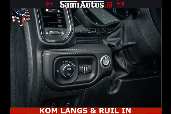 Dodge Ram LIMITED NIGHT H.O 540HP 706Nm | Massage + Full Option | De Meest Luxe en Volle Pick-Up in zijn Klasse | Comfortabele Dubbele Cabine met Royale 5 Zitplaatsen | BPM vrij | Nu Leverbaar uit Voorraad | Voorraad Nr 2370 - 5411