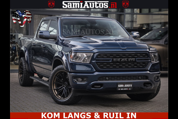 Dodge Ram SPORT | 5.7 V8 4x4 HEMI | PANORAMA DAK | GROOTSCHEM 12 INCH | LPG | Patriot Blue CREW CAB | DUBBELE CABINE | 5 PERSOONS | DC | VOORRAAD NR 2560 - 3327