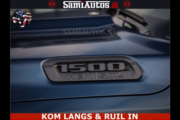 Dodge Ram SPORT | 5.7 V8 4x4 HEMI | PANORAMA DAK | GROOTSCHEM 12 INCH | LPG | Patriot Blue CREW CAB | DUBBELE CABINE | 5 PERSOONS | DC | VOORRAAD NR 2560 - 3327