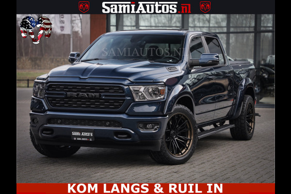 Dodge Ram SPORT | 5.7 V8 4x4 HEMI | PANORAMA DAK | GROOTSCHEM 12 INCH | LPG | Patriot Blue CREW CAB | DUBBELE CABINE | 5 PERSOONS | DC | VOORRAAD NR 2560 - 3327