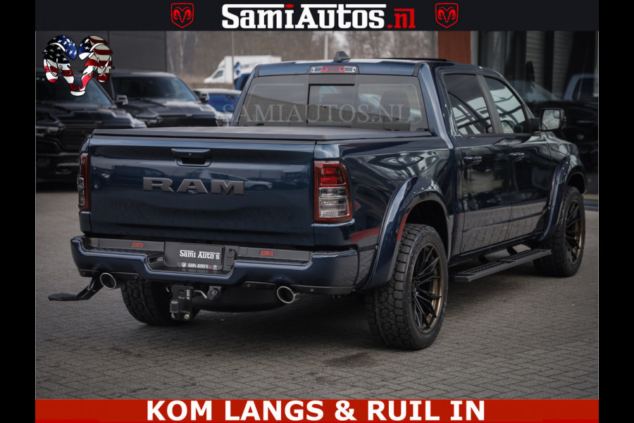 Dodge Ram SPORT | 5.7 V8 4x4 HEMI | PANORAMA DAK | GROOTSCHEM 12 INCH | LPG | Patriot Blue CREW CAB | DUBBELE CABINE | 5 PERSOONS | DC | VOORRAAD NR 2560 - 3327