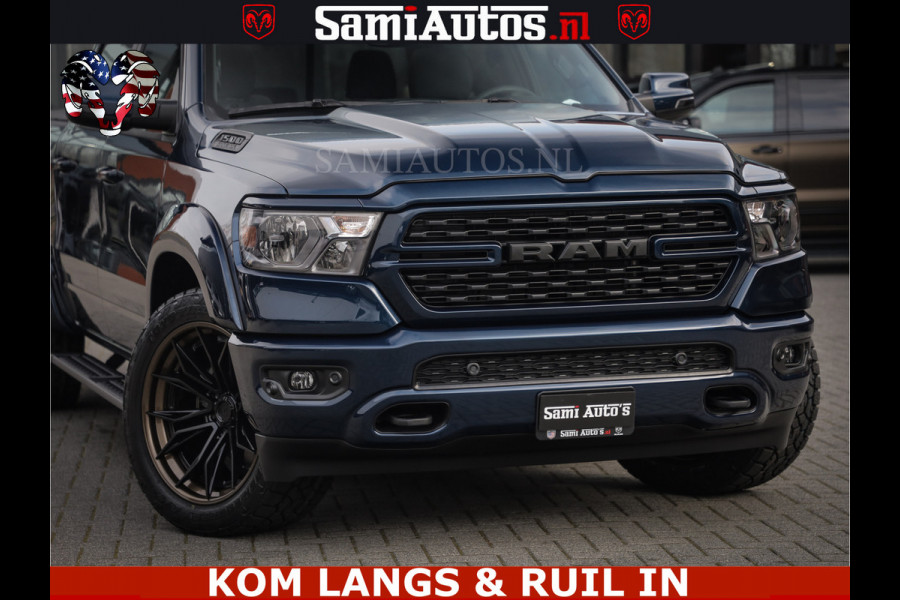 Dodge Ram SPORT | 5.7 V8 4x4 HEMI | PANORAMA DAK | GROOTSCHEM 12 INCH | LPG | Patriot Blue CREW CAB | DUBBELE CABINE | 5 PERSOONS | DC | VOORRAAD NR 2560 - 3327