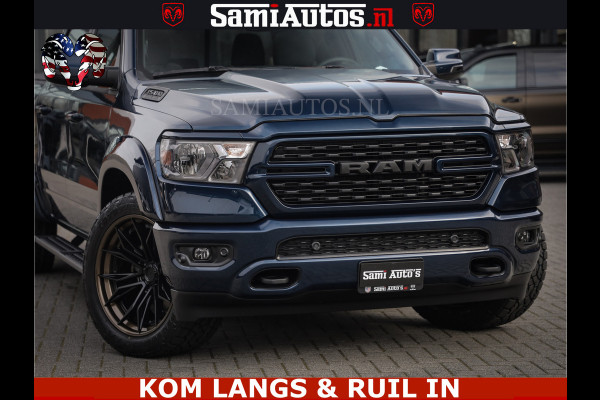 Dodge Ram SPORT | 5.7 V8 4x4 HEMI | PANORAMA DAK | GROOTSCHEM 12 INCH | LPG | Patriot Blue CREW CAB | DUBBELE CABINE | 5 PERSOONS | DC | VOORRAAD NR 2560 - 3327