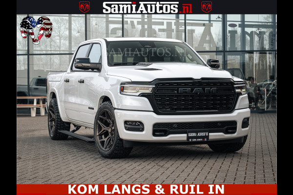 Dodge Ram SPORT LIMITED H.O 540PK 706Nm | Massage + Full Option | De Meest Luxe en Volle Pick-Up in zijn Klasse | Comfortabele Dubbele Cabine met Royale 5 Zitplaatsen | BPM vrij | Nu Leverbaar uit Voorraad | Voorraad Nr 2336 - 7700
