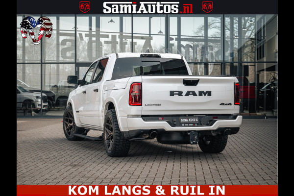 Dodge Ram SPORT LIMITED H.O 540PK 706Nm | Massage + Full Option | De Meest Luxe en Volle Pick-Up in zijn Klasse | Comfortabele Dubbele Cabine met Royale 5 Zitplaatsen | BPM vrij | Nu Leverbaar uit Voorraad | Voorraad Nr 2336 - 7700