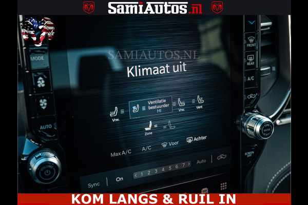 Dodge Ram SPORT LIMITED H.O 540PK 706Nm | Massage + Full Option | De Meest Luxe en Volle Pick-Up in zijn Klasse | Comfortabele Dubbele Cabine met Royale 5 Zitplaatsen | BPM vrij | Nu Leverbaar uit Voorraad | Voorraad Nr 2336 - 7700