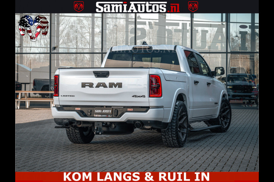 Dodge Ram SPORT LIMITED H.O 540PK 706Nm | Massage + Full Option | De Meest Luxe en Volle Pick-Up in zijn Klasse | Comfortabele Dubbele Cabine met Royale 5 Zitplaatsen | BPM vrij | Nu Leverbaar uit Voorraad | Voorraad Nr 2336 - 7700
