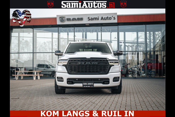 Dodge Ram SPORT LIMITED H.O 540PK 706Nm | Massage + Full Option | De Meest Luxe en Volle Pick-Up in zijn Klasse | Comfortabele Dubbele Cabine met Royale 5 Zitplaatsen | BPM vrij | Nu Leverbaar uit Voorraad | Voorraad Nr 2336 - 7700