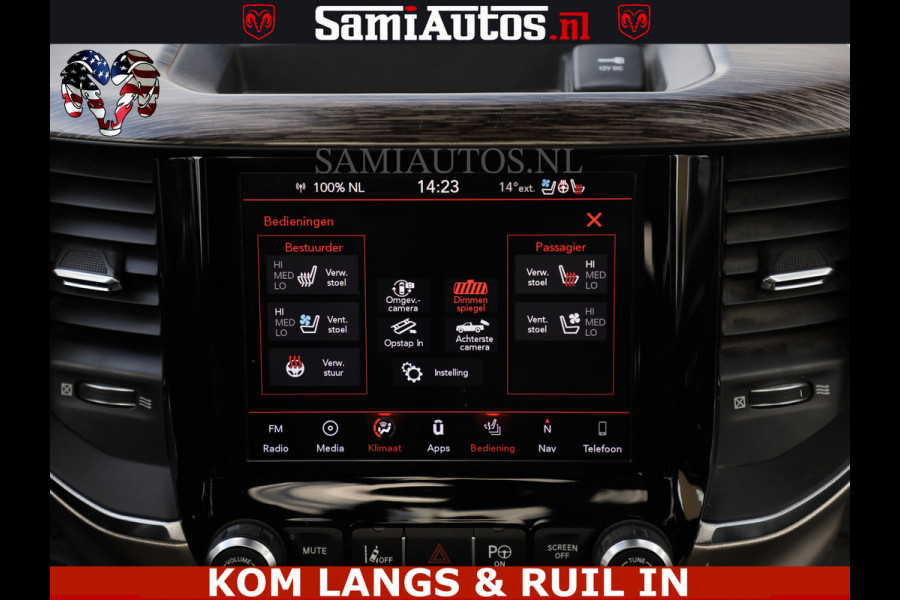 Dodge Ram MEGA VOL 5.7 V8 HEMI 402 PK | LUCHTVERING | ADAPTIVE CRUISE | PANODAK | 360 CAMERA | OPEN UITLAAT KLEP | CREW CAB | DUBBELE CABINE | 5 PERSOONS | DC |
