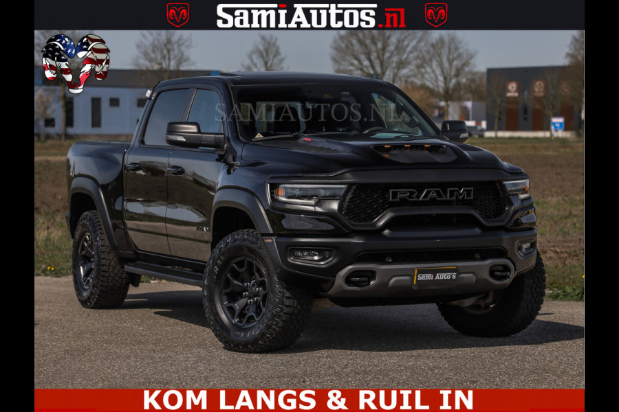 Dodge Ram TRX HELLCAT | 6.2 V8 712PK SUPERCHARGER | FULLY LOADED | CARBON | BLACK ON BLACK | CREW CAB | DUBBELE CABINE | 5 PERSOONS |