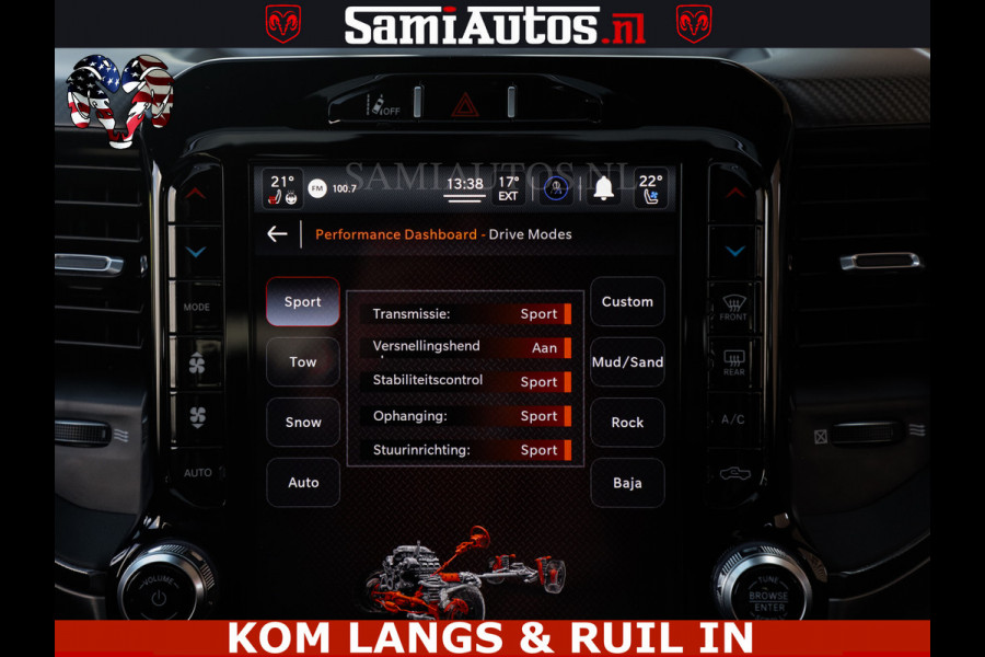 Dodge Ram TRX HELLCAT | 6.2 V8 712PK SUPERCHARGER | FULLY LOADED | CARBON | BLACK ON BLACK | CREW CAB | DUBBELE CABINE | 5 PERSOONS |