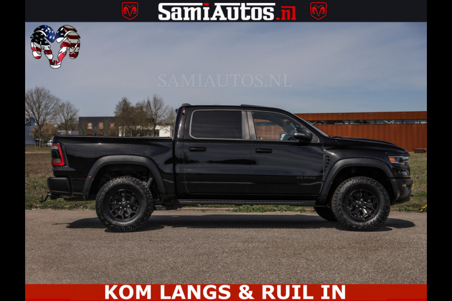 Dodge Ram TRX HELLCAT | 6.2 V8 712PK SUPERCHARGER | FULLY LOADED | CARBON | BLACK ON BLACK | CREW CAB | DUBBELE CABINE | 5 PERSOONS |