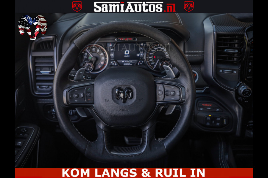 Dodge Ram TRX HELLCAT | 6.2 V8 712PK SUPERCHARGER | FULLY LOADED | CARBON | BLACK ON BLACK | CREW CAB | DUBBELE CABINE | 5 PERSOONS |