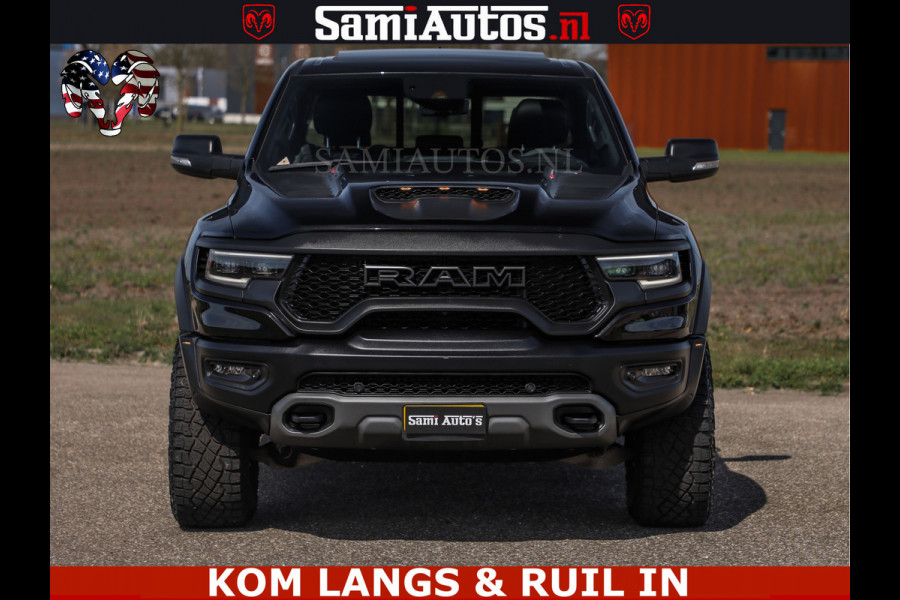 Dodge Ram TRX HELLCAT | 6.2 V8 712PK SUPERCHARGER | FULLY LOADED | CARBON | BLACK ON BLACK | CREW CAB | DUBBELE CABINE | 5 PERSOONS |