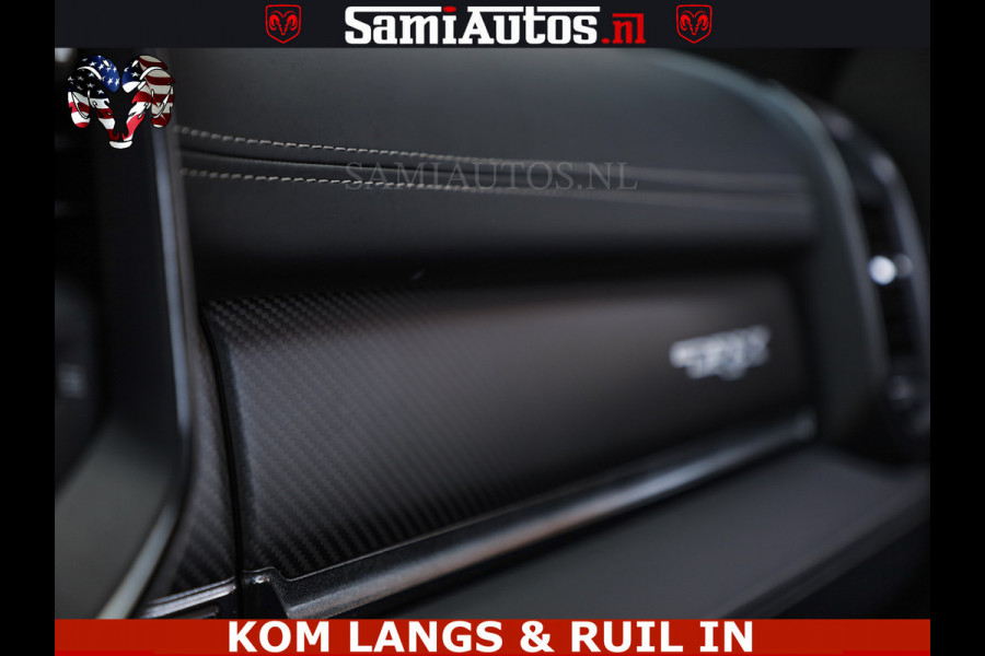 Dodge Ram TRX HELLCAT | 6.2 V8 712PK SUPERCHARGER | FULLY LOADED | CARBON | BLACK ON BLACK | CREW CAB | DUBBELE CABINE | 5 PERSOONS |