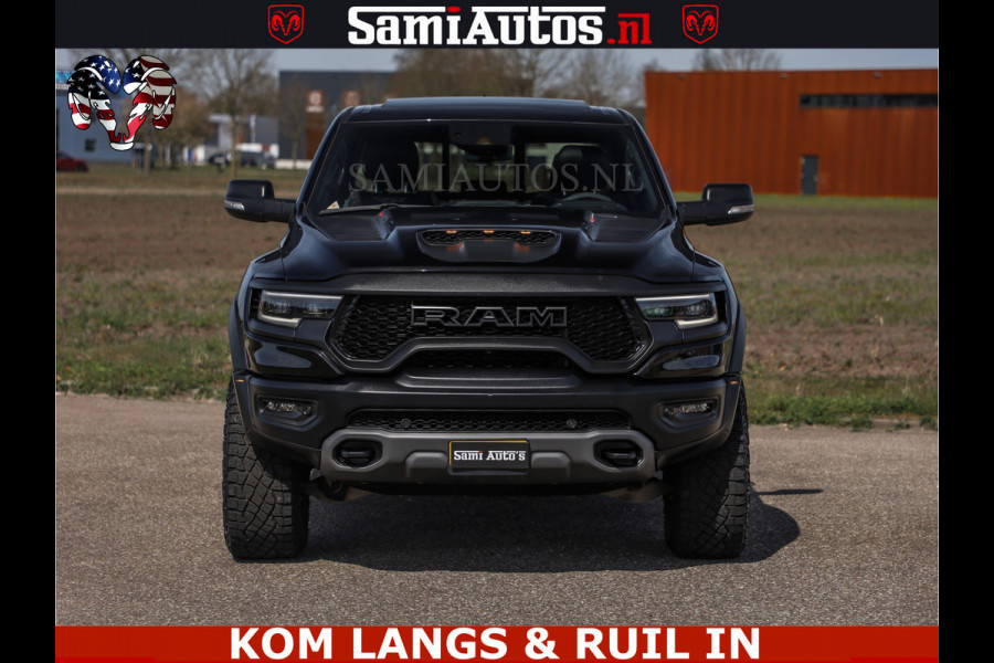 Dodge Ram TRX HELLCAT | 6.2 V8 712PK SUPERCHARGER | FULLY LOADED | CARBON | BLACK ON BLACK | CREW CAB | DUBBELE CABINE | 5 PERSOONS |
