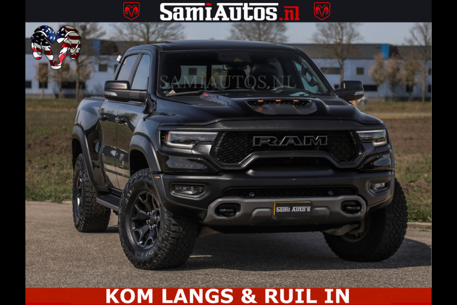 Dodge Ram TRX HELLCAT | 6.2 V8 712PK SUPERCHARGER | FULLY LOADED | CARBON | BLACK ON BLACK | CREW CAB | DUBBELE CABINE | 5 PERSOONS |