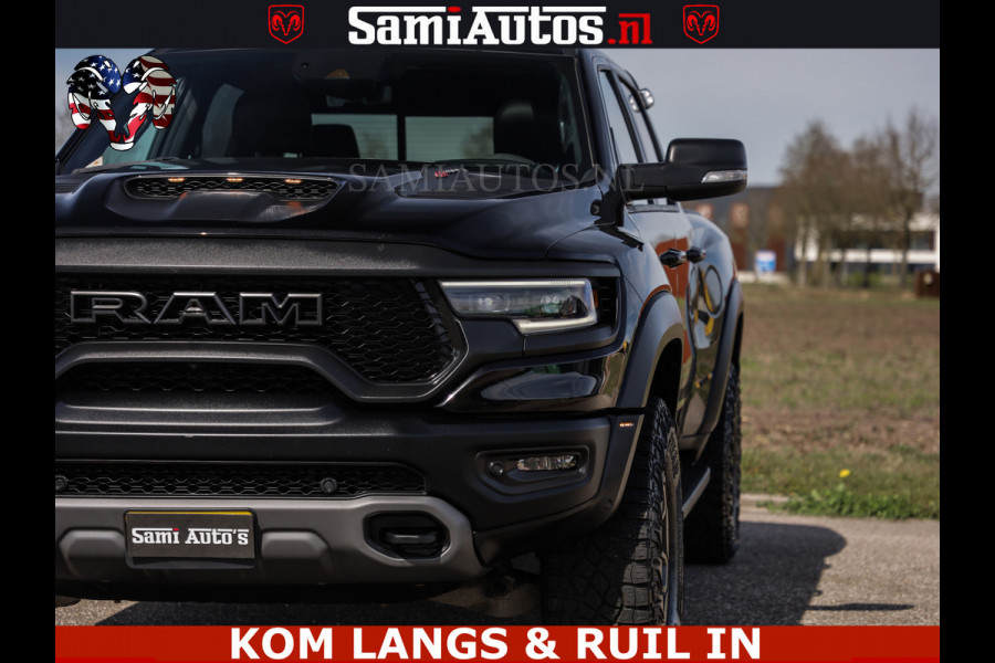 Dodge Ram TRX HELLCAT | 6.2 V8 712PK SUPERCHARGER | FULLY LOADED | CARBON | BLACK ON BLACK | CREW CAB | DUBBELE CABINE | 5 PERSOONS |