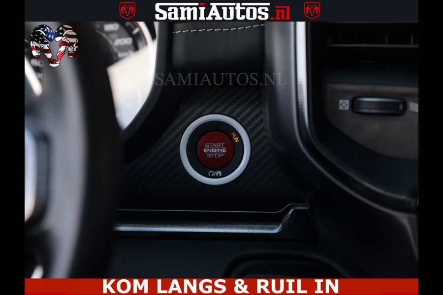 Dodge Ram TRX HELLCAT | 6.2 V8 712PK SUPERCHARGER | FULLY LOADED | CARBON | BLACK ON BLACK | CREW CAB | DUBBELE CABINE | 5 PERSOONS |