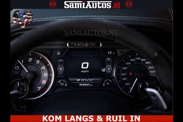 Dodge Ram TRX HELLCAT | 6.2 V8 712PK SUPERCHARGER | FULLY LOADED | CARBON | BLACK ON BLACK | CREW CAB | DUBBELE CABINE | 5 PERSOONS |