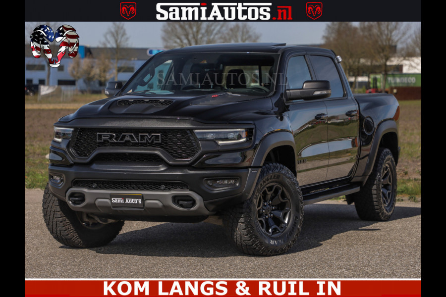 Dodge Ram TRX HELLCAT | 6.2 V8 712PK SUPERCHARGER | FULLY LOADED | CARBON | BLACK ON BLACK | CREW CAB | DUBBELE CABINE | 5 PERSOONS |