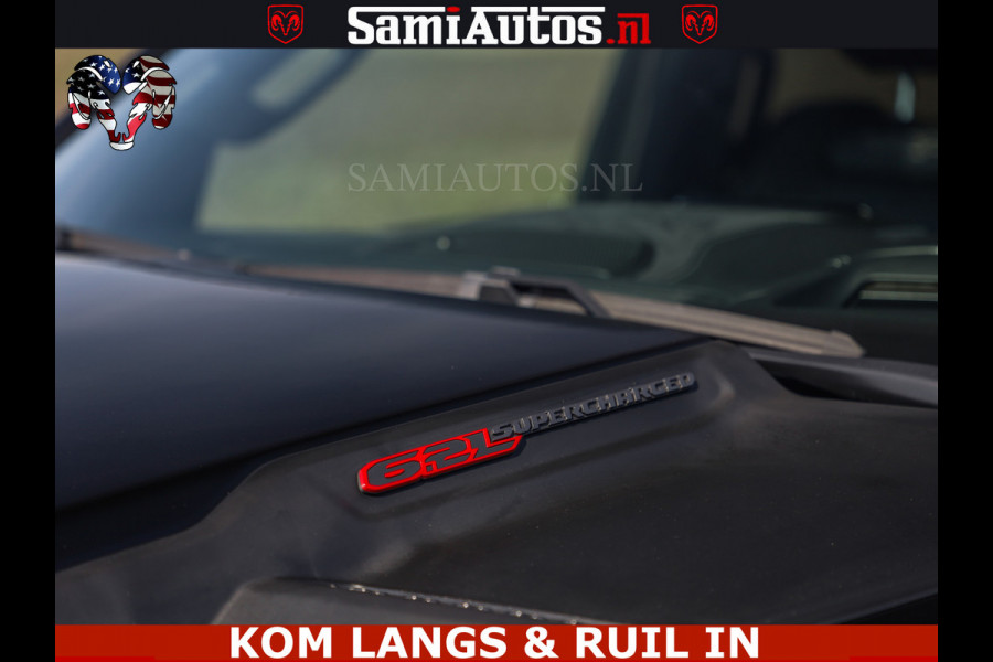 Dodge Ram TRX HELLCAT | 6.2 V8 712PK SUPERCHARGER | FULLY LOADED | CARBON | BLACK ON BLACK | CREW CAB | DUBBELE CABINE | 5 PERSOONS |