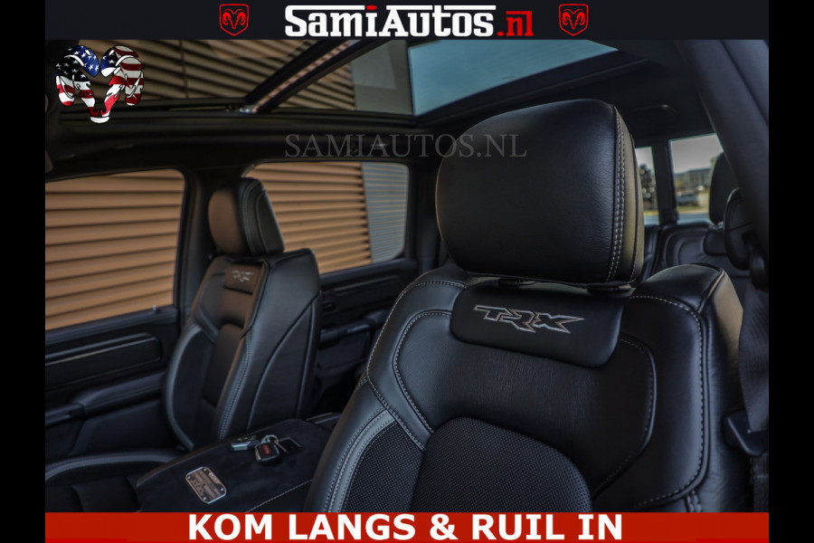 Dodge Ram TRX HELLCAT | 6.2 V8 712PK SUPERCHARGER | FULLY LOADED | CARBON | BLACK ON BLACK | CREW CAB | DUBBELE CABINE | 5 PERSOONS |