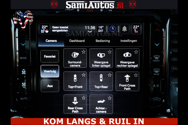 Dodge Ram GT HULK | 5.7 V8 HEMI | VIRTUAL COCKPIT | HEAD-UP | ADAPTIVE CRUISE | 360 CAMERA | TRX PACK | Comfortabele Dubbele Cabine met Royale 5 Zitplaatsen | BPM vrij