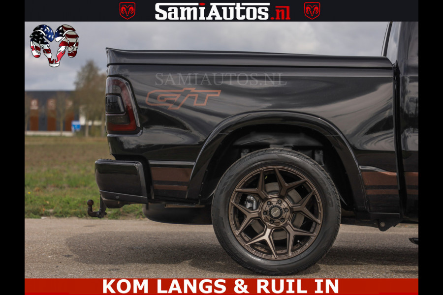 Dodge Ram GT EDITION | TRX PACK | 5.7 V8 HEMI | BRONZE LINE | LUCHT VERING | VITUAL | ADAPTIVE CRUISE | PANORAMADAK | MEGA DIK | Comfortabele Dubbele Cabine met Royale 5 Zitplaatsen | DC |
