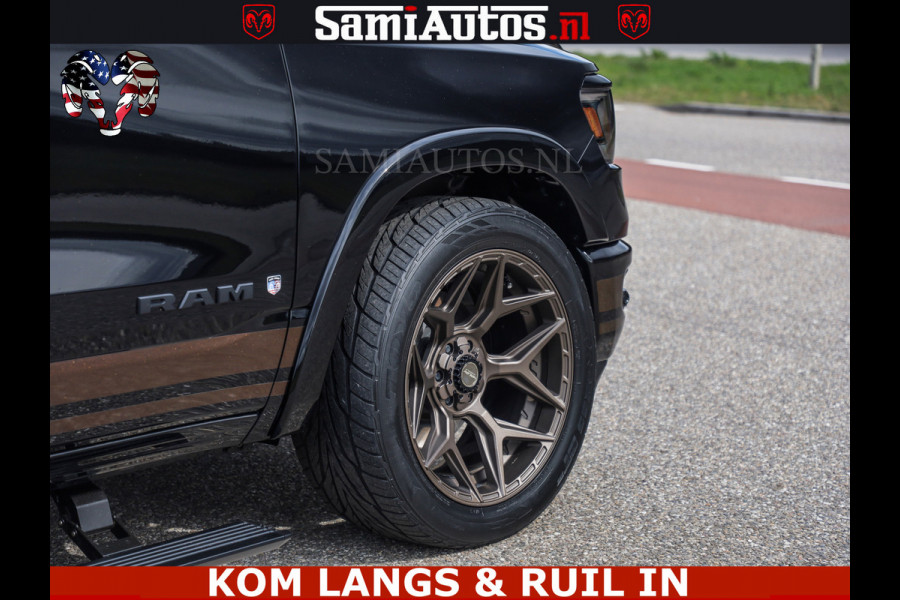 Dodge Ram GT EDITION | TRX PACK | 5.7 V8 HEMI | BRONZE LINE | LUCHT VERING | VITUAL | ADAPTIVE CRUISE | PANORAMADAK | MEGA DIK | Comfortabele Dubbele Cabine met Royale 5 Zitplaatsen | DC |