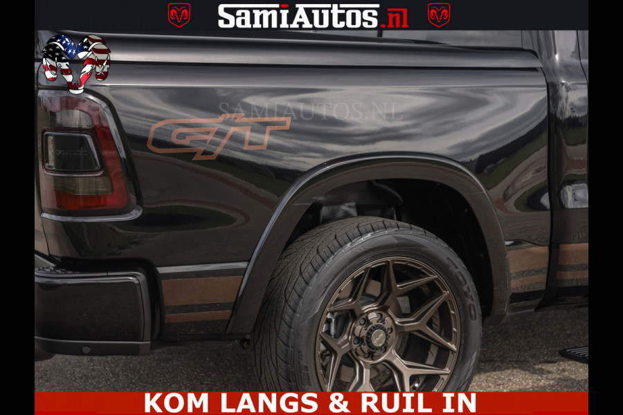 Dodge Ram GT EDITION | TRX PACK | 5.7 V8 HEMI | BRONZE LINE | LUCHT VERING | VITUAL | ADAPTIVE CRUISE | PANORAMADAK | MEGA DIK | Comfortabele Dubbele Cabine met Royale 5 Zitplaatsen | DC |