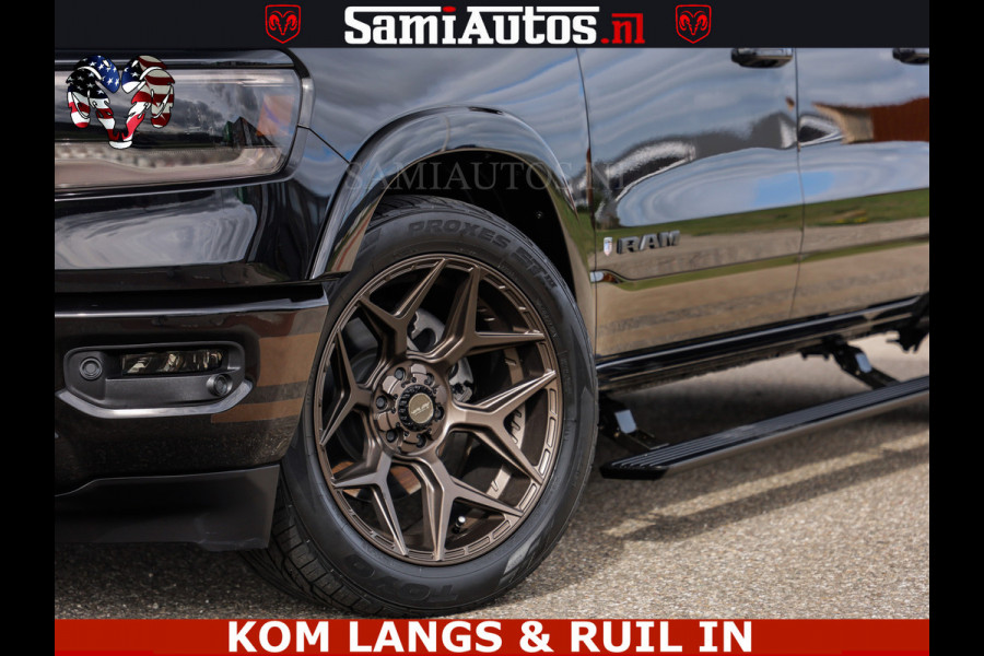 Dodge Ram GT EDITION | TRX PACK | 5.7 V8 HEMI | BRONZE LINE | LUCHT VERING | VITUAL | ADAPTIVE CRUISE | PANORAMADAK | MEGA DIK | Comfortabele Dubbele Cabine met Royale 5 Zitplaatsen | DC |