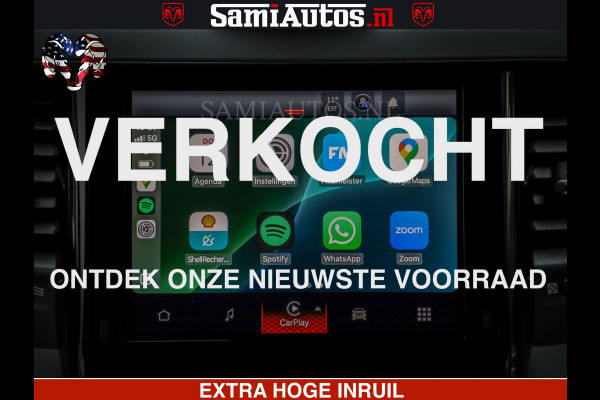 Dodge Ram RS LEDER RODE STIKSELS | 6 PERSOONS | 420Pk 636Nm | Pick-Up | Comfortabele Dubbele Cabine met Royale 6 Zitplaatsen | BPM vrij | Nu Leverbaar uit Voorraad | Voorraad Nr 2217- 2911