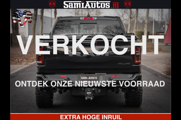 Dodge Ram RS LEDER RODE STIKSELS | 6 PERSOONS | 420Pk 636Nm | Pick-Up | Comfortabele Dubbele Cabine met Royale 6 Zitplaatsen | BPM vrij | Nu Leverbaar uit Voorraad | Voorraad Nr 2217- 2911