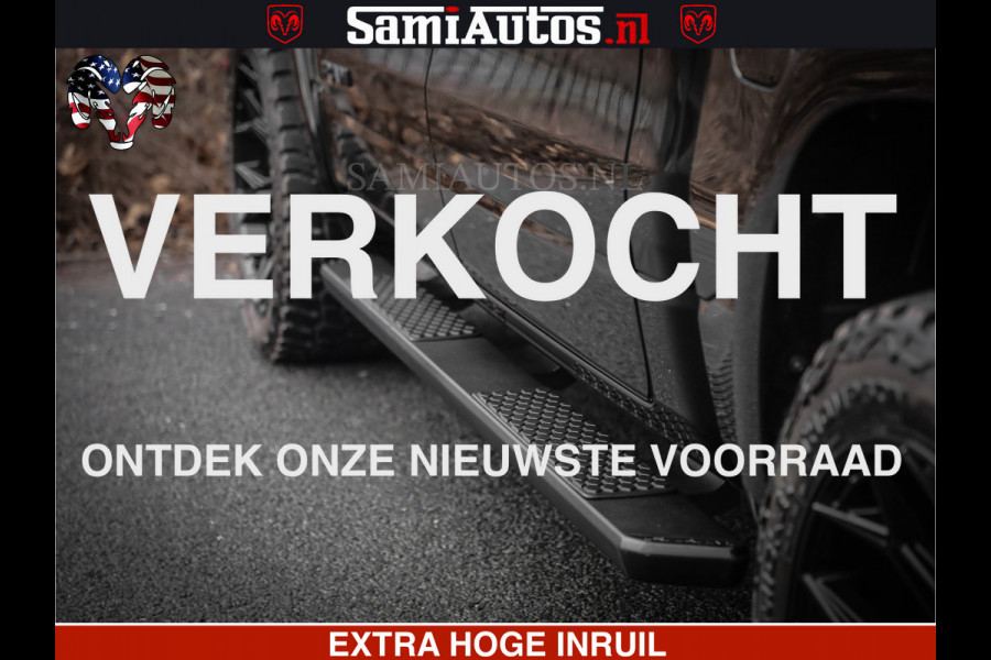 Dodge Ram RS LEDER RODE STIKSELS | 6 PERSOONS | 420Pk 636Nm | Pick-Up | Comfortabele Dubbele Cabine met Royale 6 Zitplaatsen | BPM vrij | Nu Leverbaar uit Voorraad | Voorraad Nr 2217- 2911