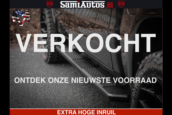 Dodge Ram RS LEDER RODE STIKSELS | 6 PERSOONS | 420Pk 636Nm | Pick-Up | Comfortabele Dubbele Cabine met Royale 6 Zitplaatsen | BPM vrij | Nu Leverbaar uit Voorraad | Voorraad Nr 2217- 2911