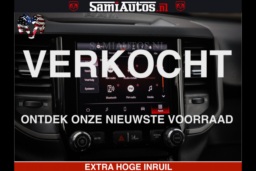 Dodge Ram RS LEDER RODE STIKSELS | 6 PERSOONS | 420Pk 636Nm | Pick-Up | Comfortabele Dubbele Cabine met Royale 6 Zitplaatsen | BPM vrij | Nu Leverbaar uit Voorraad | Voorraad Nr 2217- 2911