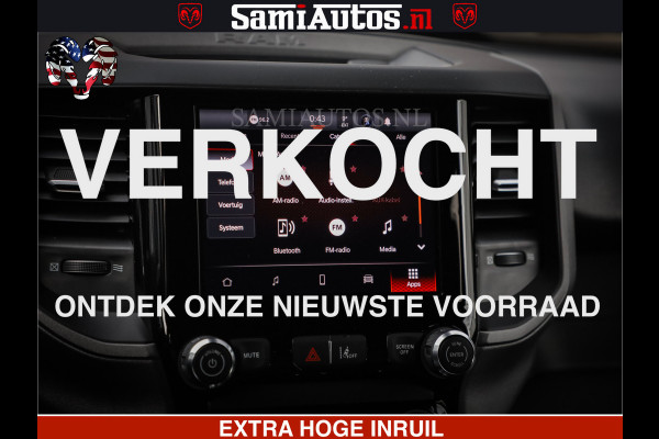 Dodge Ram RS LEDER RODE STIKSELS | 6 PERSOONS | 420Pk 636Nm | Pick-Up | Comfortabele Dubbele Cabine met Royale 6 Zitplaatsen | BPM vrij | Nu Leverbaar uit Voorraad | Voorraad Nr 2217- 2911