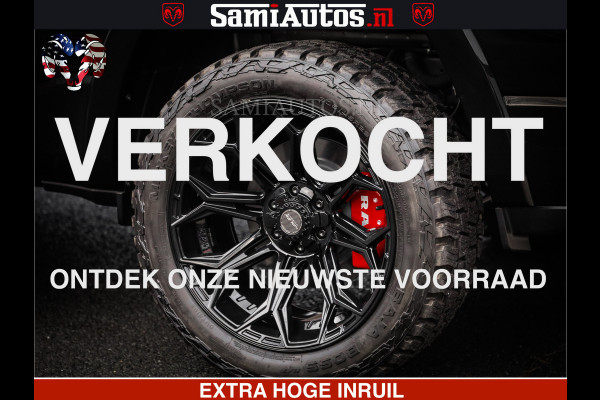Dodge Ram RS LEDER RODE STIKSELS | 6 PERSOONS | 420Pk 636Nm | Pick-Up | Comfortabele Dubbele Cabine met Royale 6 Zitplaatsen | BPM vrij | Nu Leverbaar uit Voorraad | Voorraad Nr 2217- 2911