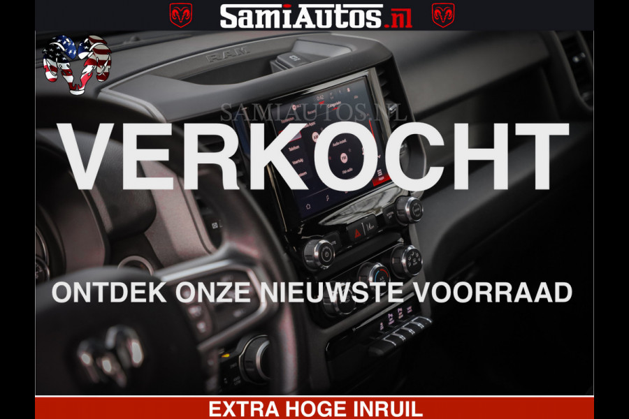 Dodge Ram RS LEDER RODE STIKSELS | 6 PERSOONS | 420Pk 636Nm | Pick-Up | Comfortabele Dubbele Cabine met Royale 6 Zitplaatsen | BPM vrij | Nu Leverbaar uit Voorraad | Voorraad Nr 2217- 2911