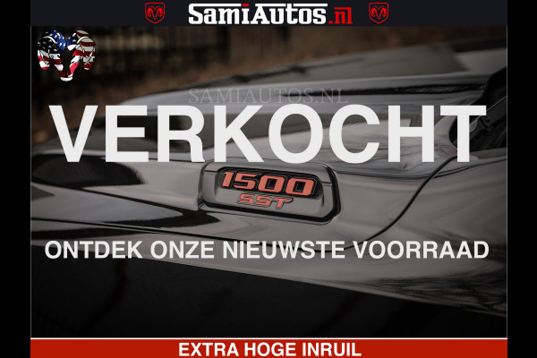 Dodge Ram RS LEDER RODE STIKSELS | 6 PERSOONS | 420Pk 636Nm | Pick-Up | Comfortabele Dubbele Cabine met Royale 6 Zitplaatsen | BPM vrij | Nu Leverbaar uit Voorraad | Voorraad Nr 2217- 2911