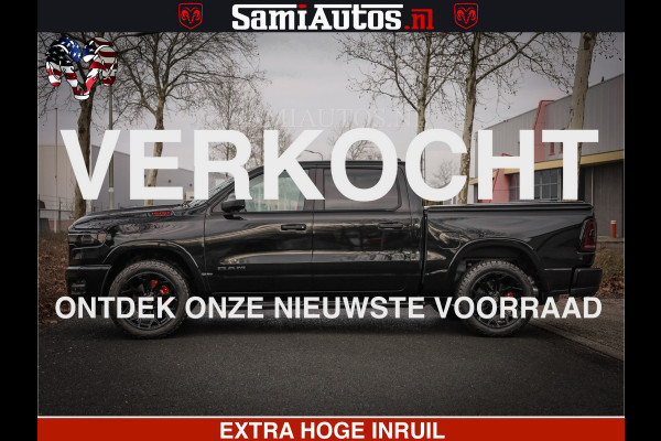 Dodge Ram RS LEDER RODE STIKSELS | 6 PERSOONS | 420Pk 636Nm | Pick-Up | Comfortabele Dubbele Cabine met Royale 6 Zitplaatsen | BPM vrij | Nu Leverbaar uit Voorraad | Voorraad Nr 2217- 2911