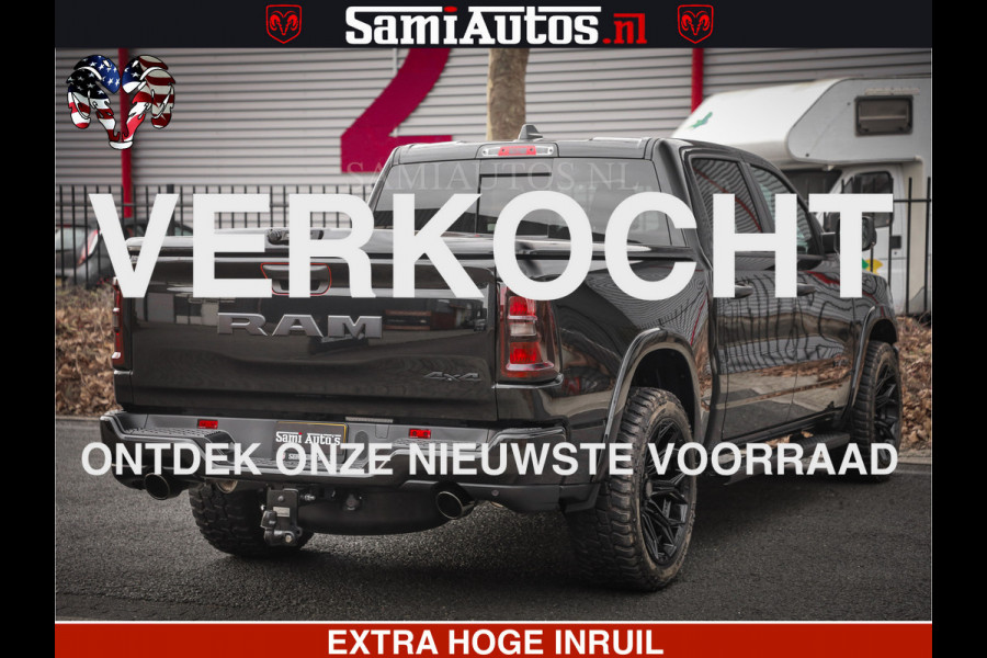 Dodge Ram RS LEDER RODE STIKSELS | 6 PERSOONS | 420Pk 636Nm | Pick-Up | Comfortabele Dubbele Cabine met Royale 6 Zitplaatsen | BPM vrij | Nu Leverbaar uit Voorraad | Voorraad Nr 2217- 2911