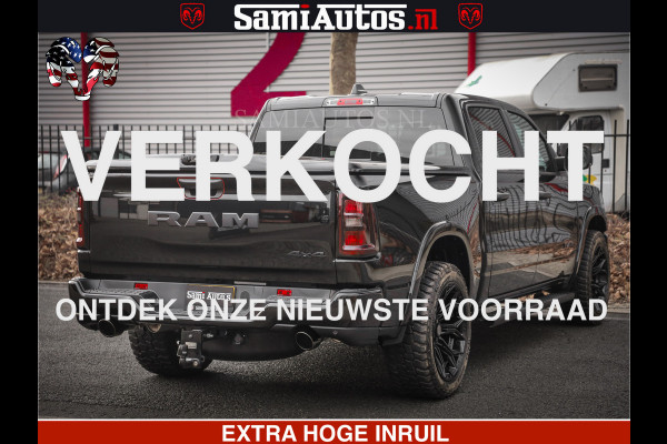 Dodge Ram RS LEDER RODE STIKSELS | 6 PERSOONS | 420Pk 636Nm | Pick-Up | Comfortabele Dubbele Cabine met Royale 6 Zitplaatsen | BPM vrij | Nu Leverbaar uit Voorraad | Voorraad Nr 2217- 2911