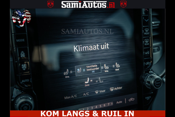 Dodge Ram Limited Night H.O 540HP 706Nm | Massage + Full Option | De Meest Luxe en Volle Pick-Up in zijn Klasse | Comfortabele Dubbele Cabine met Royale 5 Zitplaatsen | BPM vrij | Nu Leverbaar uit Voorraad | Voorraad Nr 2328 -  5157