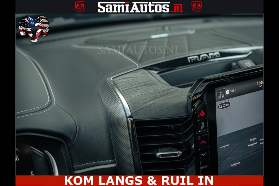 Dodge Ram Limited Night H.O 540HP 706Nm | Massage + Full Option | De Meest Luxe en Volle Pick-Up in zijn Klasse | Comfortabele Dubbele Cabine met Royale 5 Zitplaatsen | BPM vrij | Nu Leverbaar uit Voorraad | Voorraad Nr 2328 -  5157