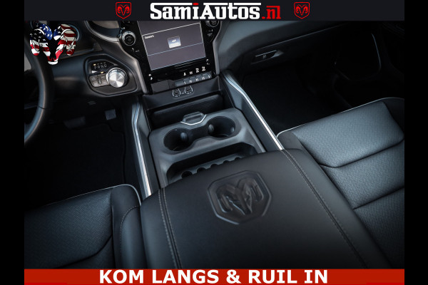 Dodge Ram SPORT | 5.7 V8 4X4 | 22 ICH WHEELS | 12 INCH MULTIMEDIA | MEMORY SEAT | BED STEP | 3500KG | GRANITE CRYSTAL | PRINS LPG | CRUISE | FULL LED | ALARM K3 | UITLAAT KLEP SYSTEEM ALS NIEUW!