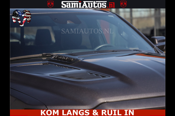 Dodge Ram SPORT | 5.7 V8 4X4 | 22 ICH WHEELS | 12 INCH MULTIMEDIA | MEMORY SEAT | BED STEP | 3500KG | GRANITE CRYSTAL | PRINS LPG | CRUISE | FULL LED | ALARM K3 | UITLAAT KLEP SYSTEEM ALS NIEUW!