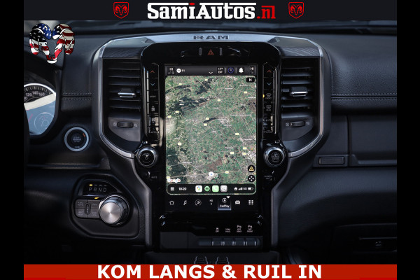 Dodge Ram SPORT | 5.7 V8 4X4 | 22 ICH WHEELS | 12 INCH MULTIMEDIA | MEMORY SEAT | BED STEP | 3500KG | GRANITE CRYSTAL | PRINS LPG | CRUISE | FULL LED | ALARM K3 | UITLAAT KLEP SYSTEEM ALS NIEUW!